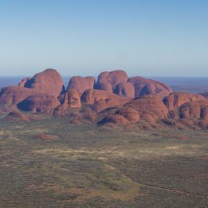 This image of the eastern face of Kata-Tjuta was taken from a helicopter mid morning in Uluru-Kata Tjuta National Park and UNESCO Heritage site 