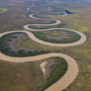 This image is of the impressive and winding Adelaide River in the Top End of the Northern Territory from a light aircraft.